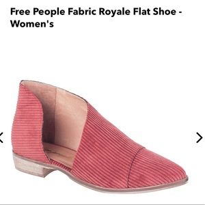 Free People Fabric Royale- Burnt Orange Corduroy